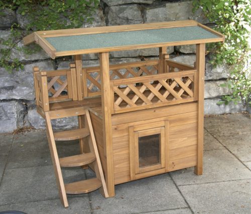 Lodge macskaház ajtóval - 77 x 50 x 73 cm