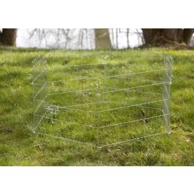   Karám kisállatoknak 6 panellel, ajtóval - horganyzott, 56,5 x 56,5 cm