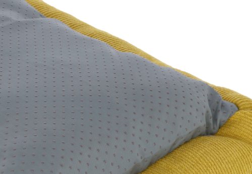 Kisállatpárna - sárga / fehér, 36 x 32 x 7 cm