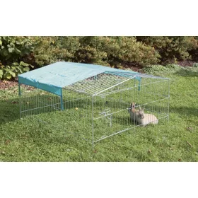   Szabadtéri ketrec kisemlősöknek napellenzovel - 115 x 115 x 60 cm