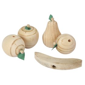   Játék és fogtisztító gyümölcsök fából - rágcsálónak