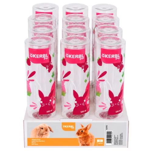 Kerbl Pet itatópalack - burgundi, 500 ml
