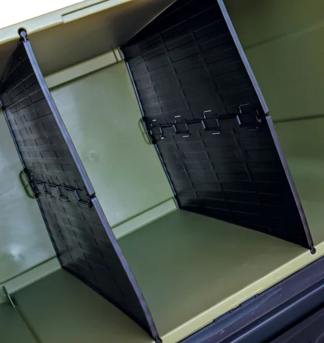 Tárolódoboz - olivazöld/grafit, 79x47x51 cm