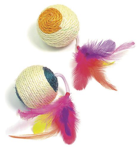 Sisal tollas labdajáték - 6 cm