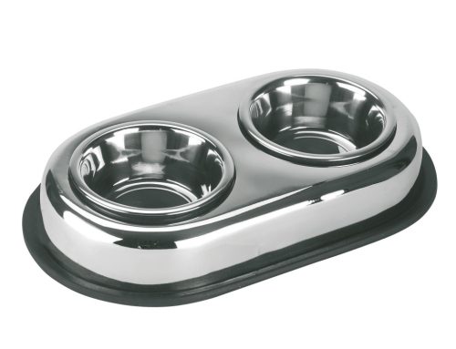 Duo rozsdamentes acél etető - 2 x 450 ml