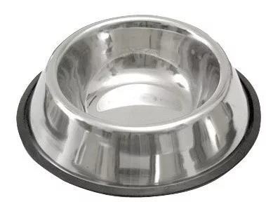 Rozsdamentes acél tál kutyáknak csúszűsgátlóval - 900 ml