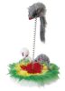Macskajáték - egér rugón, 17 cm