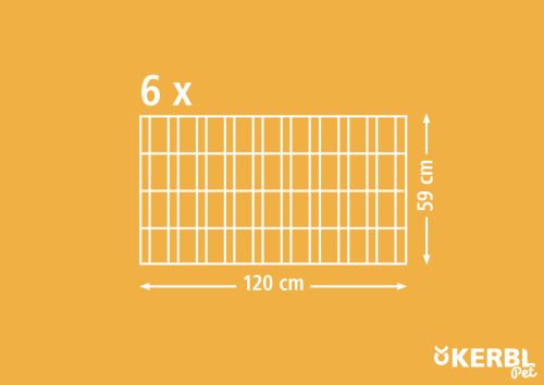 Vario szabadtéri kifutó kisemlősöknek - 6 elem, 120 x 60 cm