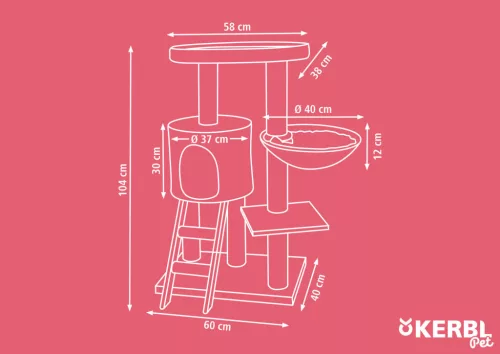 Banana Leaf Waxy macskafa - bézs, 104 cm