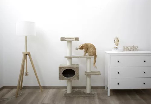 Emmy kaparóoszlop - bézs, 58 x 38 x 121 cm