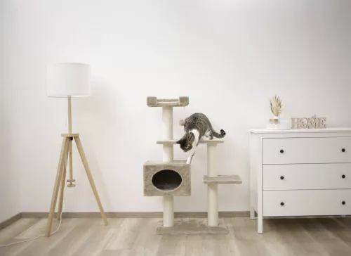 Emmy kaparóoszlop - bézs, 58 x 38 x 121 cm