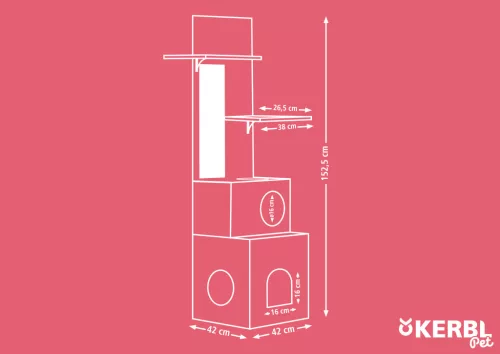ECO Alex macska játszóház - 42 x 42 x 152,5 cm