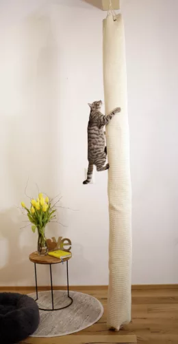 Climber mászózsák macskáknak - bézs, 16 x 16 x 240 cm