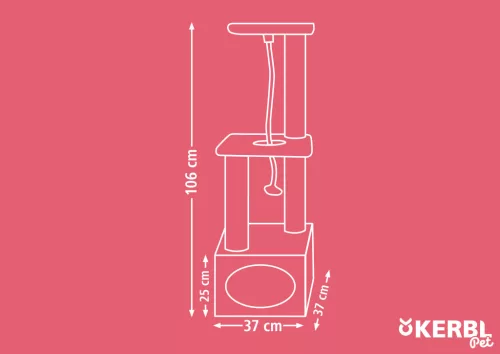 Platin Pro macskabútor - bézs, 109 cm
