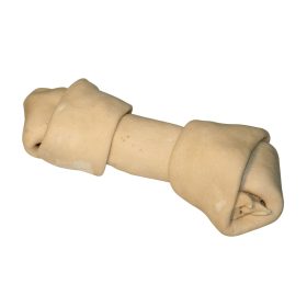   Préselt, csomózott marhabőr rágócsont kutyáknak - 16 cm
