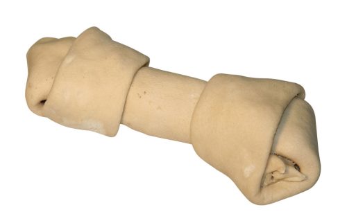 Préselt, csomózott marhabőr rágócsont kutyáknak - 16 cm