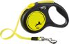 Flexi Classic Neon póráz - neon, 5 m szalagos, max 15 kg, méret: S
