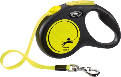 Flexi Classic Neon póráz - neon, 5 m szalagos, max 15 kg, méret: S
