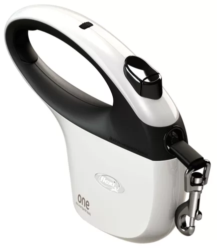 Flexi One póráz - fekete/fehér, 5 m, max 25 kg