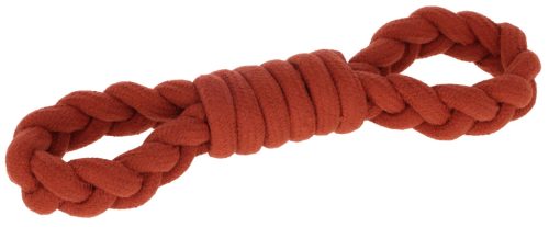 Játék kötélből - nyolcas, rozsdabarna, 31 cm, pamut