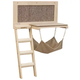 Timber macskaágy - barna, 58x32x89 cm