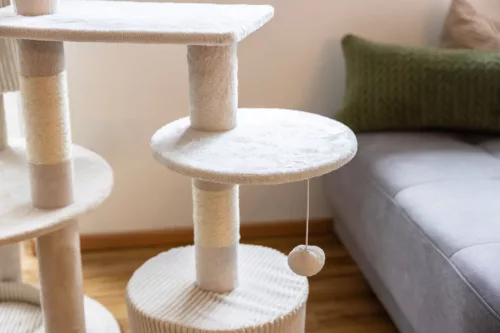 Annika kaparó és pihenő - bézs, 104x59x164 cm