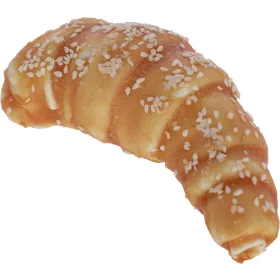   Nyers marhabőr croissant kutyáknak - csirkehússal, 11 cm, 80 g