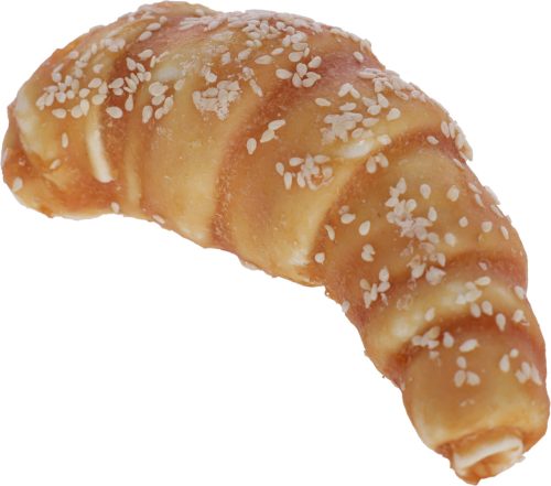 Nyers marhabőr croissant kutyáknak - csirkehússal, 11 cm, 80 g