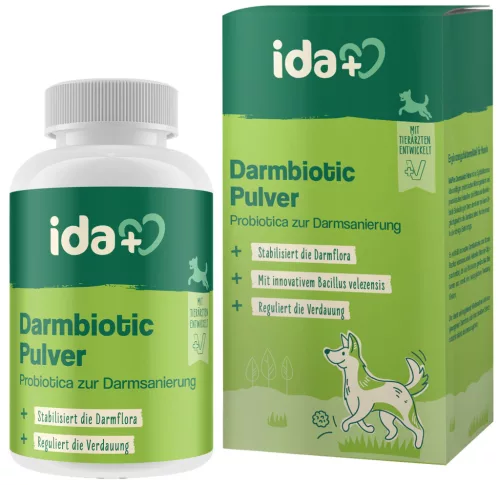 IdaPlus Darmbiotic por táplálékkiegészítő kutyáknak - 180 g