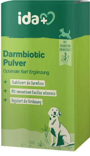 IdaPlus Darmbiotic por táplálékkiegészítő kutyáknak - 180 g