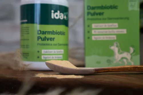 IdaPlus Darmbiotic por táplálékkiegészítő kutyáknak - 180 g