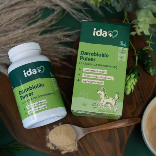 IdaPlus Darmbiotic por táplálékkiegészítő kutyáknak - 180 g