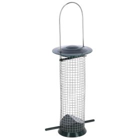 Basic madáretető - műanyag/fém, 13,5x13,5x25 cm
