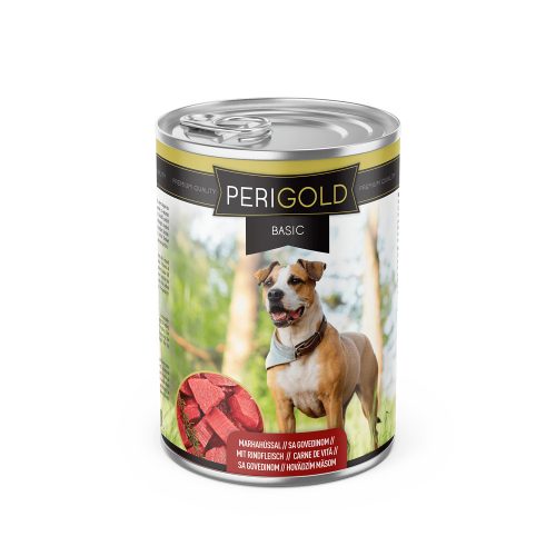 Perigold Basic kutyakonzerv - marhahúsos íz, 1240 g