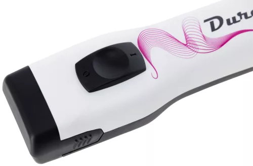 Durati nyírógép - fehér/fekete rózsaszín mintával, 1 akkumulátoros