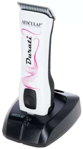 Durati nyírógép - fehér/fekete rózsaszín mintával, 1 akkumulátoros