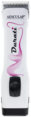 Durati nyírógép - fehér/fekete rózsaszín mintával, 1 akkumulátoros