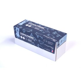   COPOLYMERE CLEAR VET kesztyű - 100 cm, eltávolítható szalaggal, M-es, 100/cs