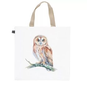 Baglyos bevásárló táska, 40 x 40 cm