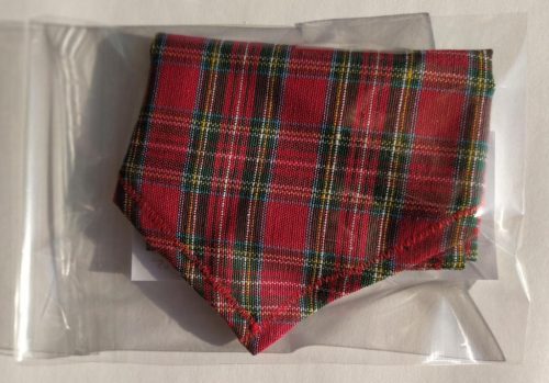 Skót kockás kendő kutyáknak - méret: L