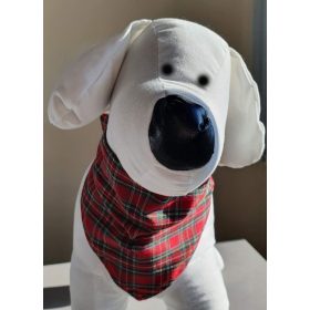 Skót kockás kendő kutyáknak  - méret: S