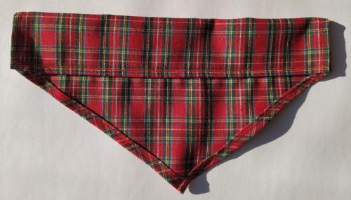 Skót kockás kendő kutyáknak  - méret: S