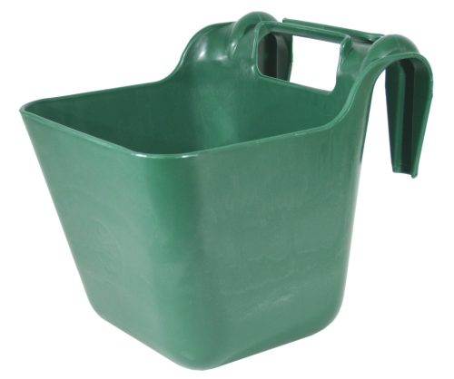 OK Plast akasztós etető - törésálló műanyag, sötétzöld, 13,5 literes