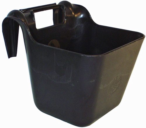 OK Plast akasztós etető - törésálló műanyag, fekete, 13,5 literes