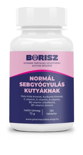 Borisz Normál sebgyógyulás kutyáknak - vitamin (120 db/doboz)