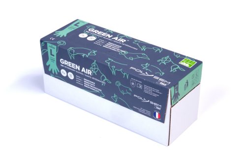 Polysem kesztyű "Green Glove" - 92 cm, 100 db/cs, bézs