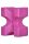 Kitörő Cavaletti block X - 38 x 31 x 22, pink