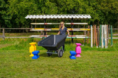 Kitörő Cavaletti block X - 38 x 31 x 22, középszürke