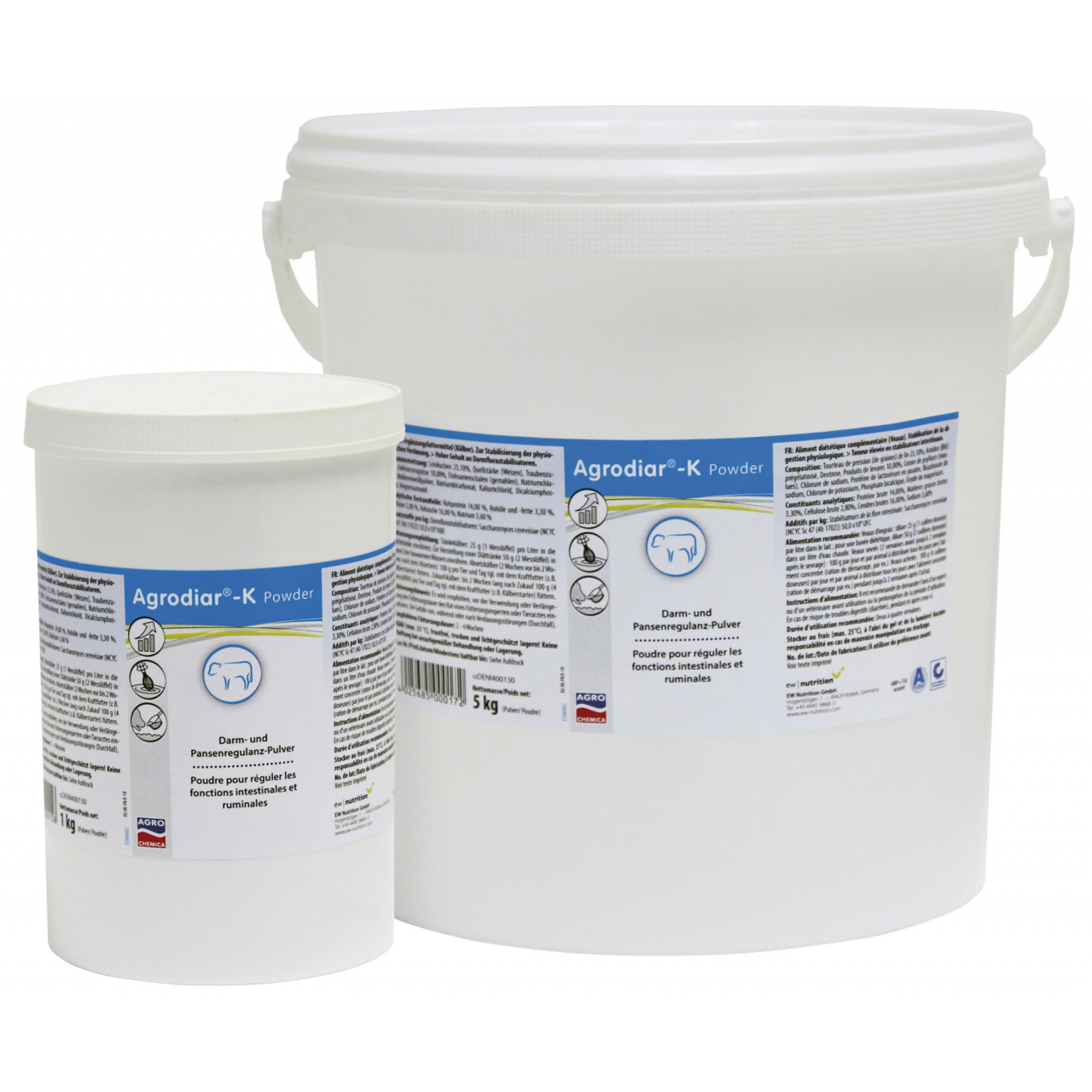 Agrodiar®-K Powder Bélrendszer- és bendőszabályozó por - 1 kg