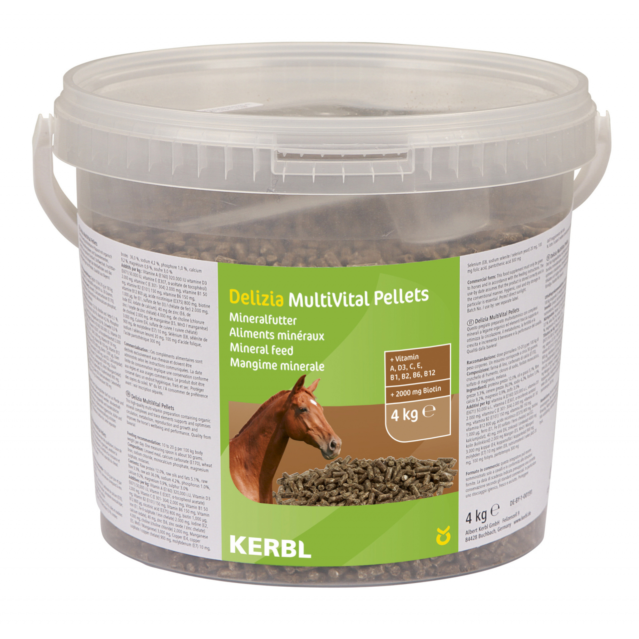 Delizia MultiVital pellet, komplex vitaminkészítmény lovaknak - 4 kg